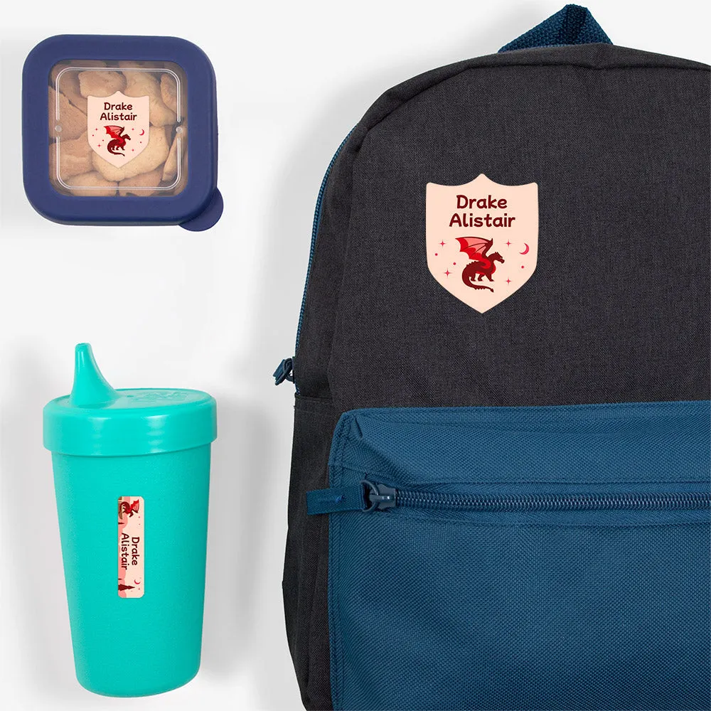 Dragon Preschool Labels Pack