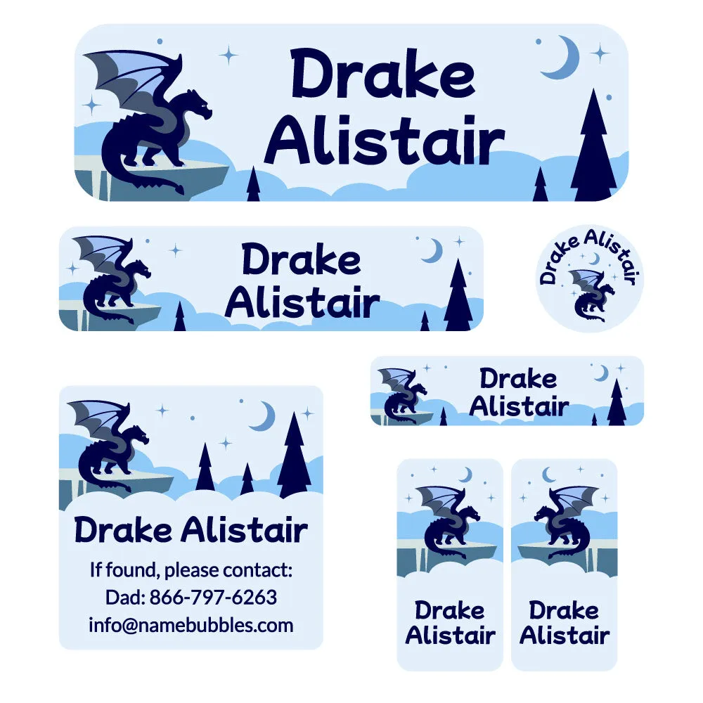 Dragon School Labels Pack