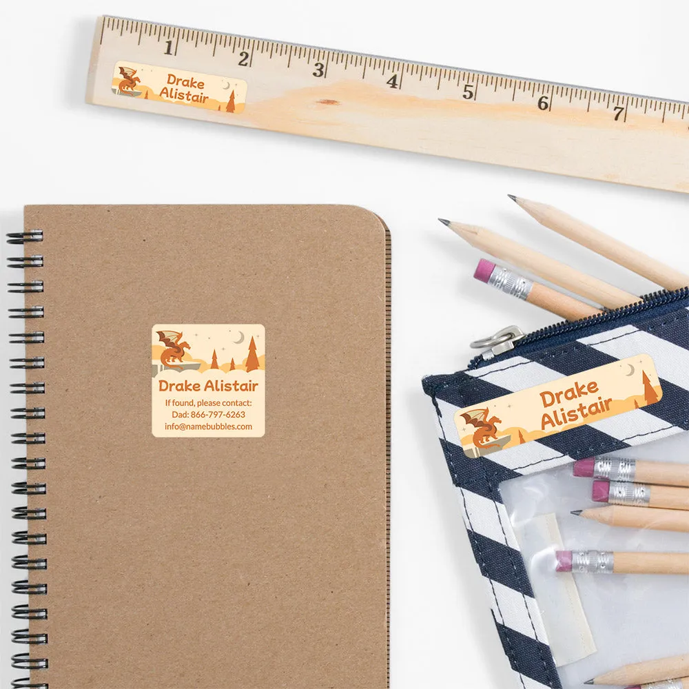 Dragon School Labels Pack
