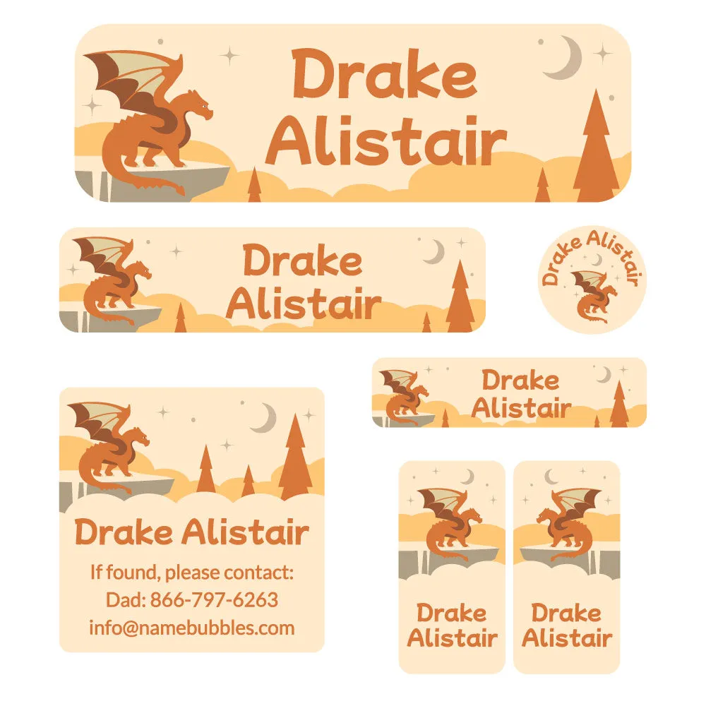 Dragon School Labels Pack