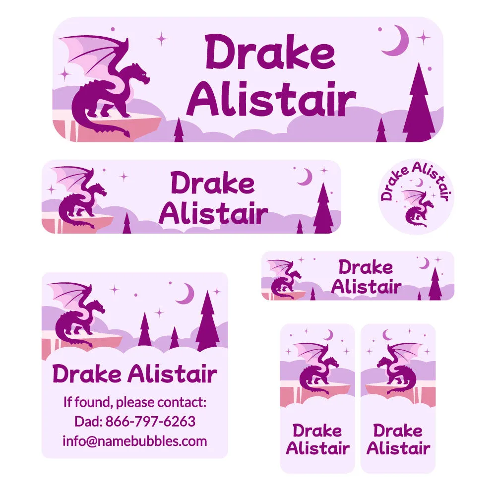 Dragon School Labels Pack