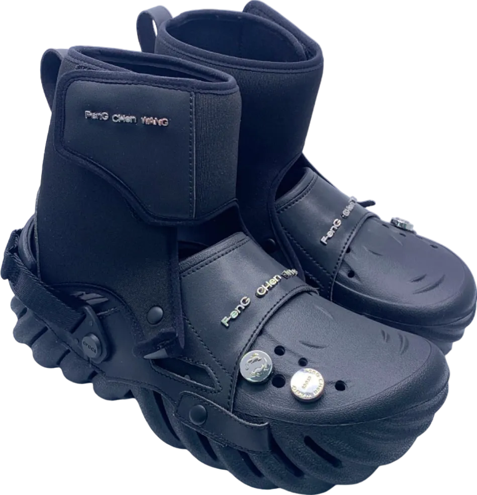 Feng Chen Wang Black Crocs Echo Clog UK 7