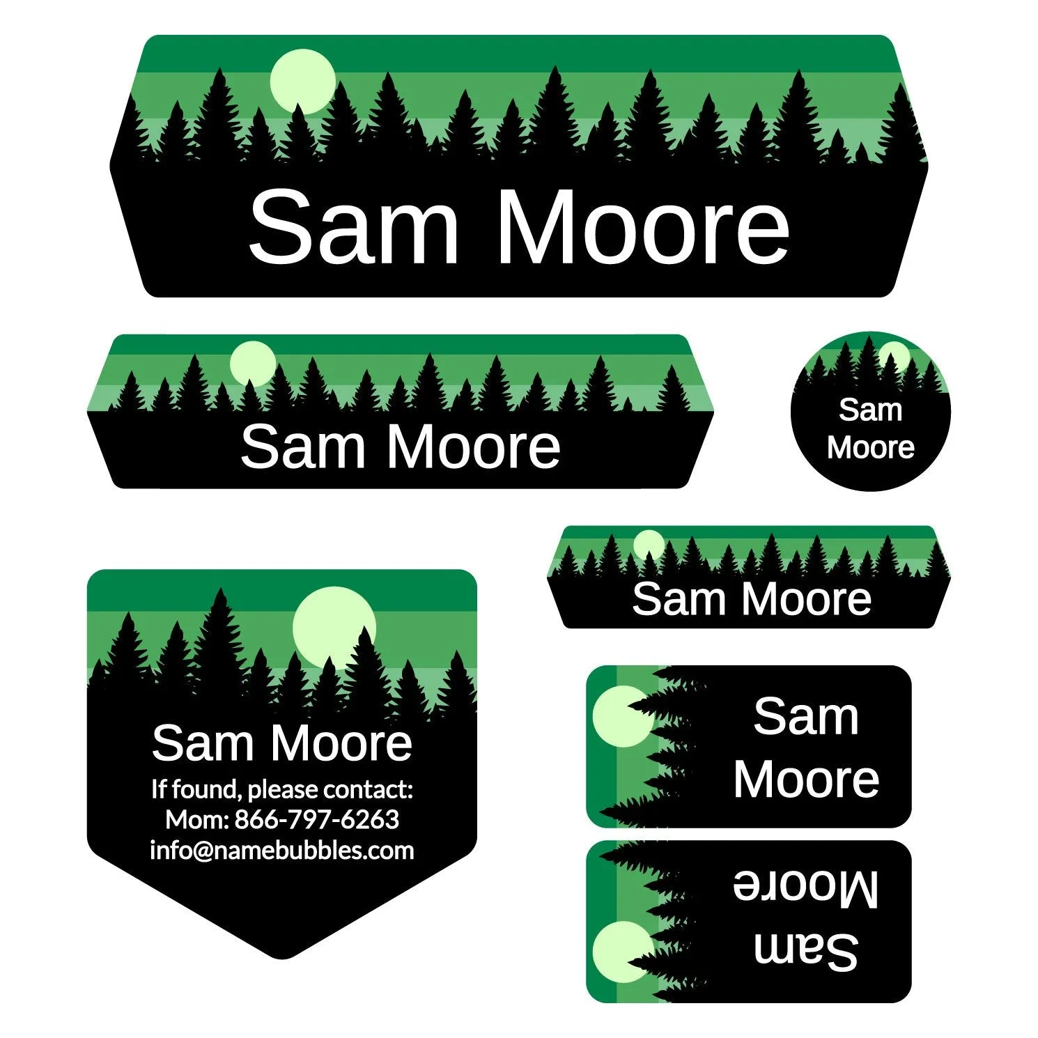 Forest Sky School Labels Pack