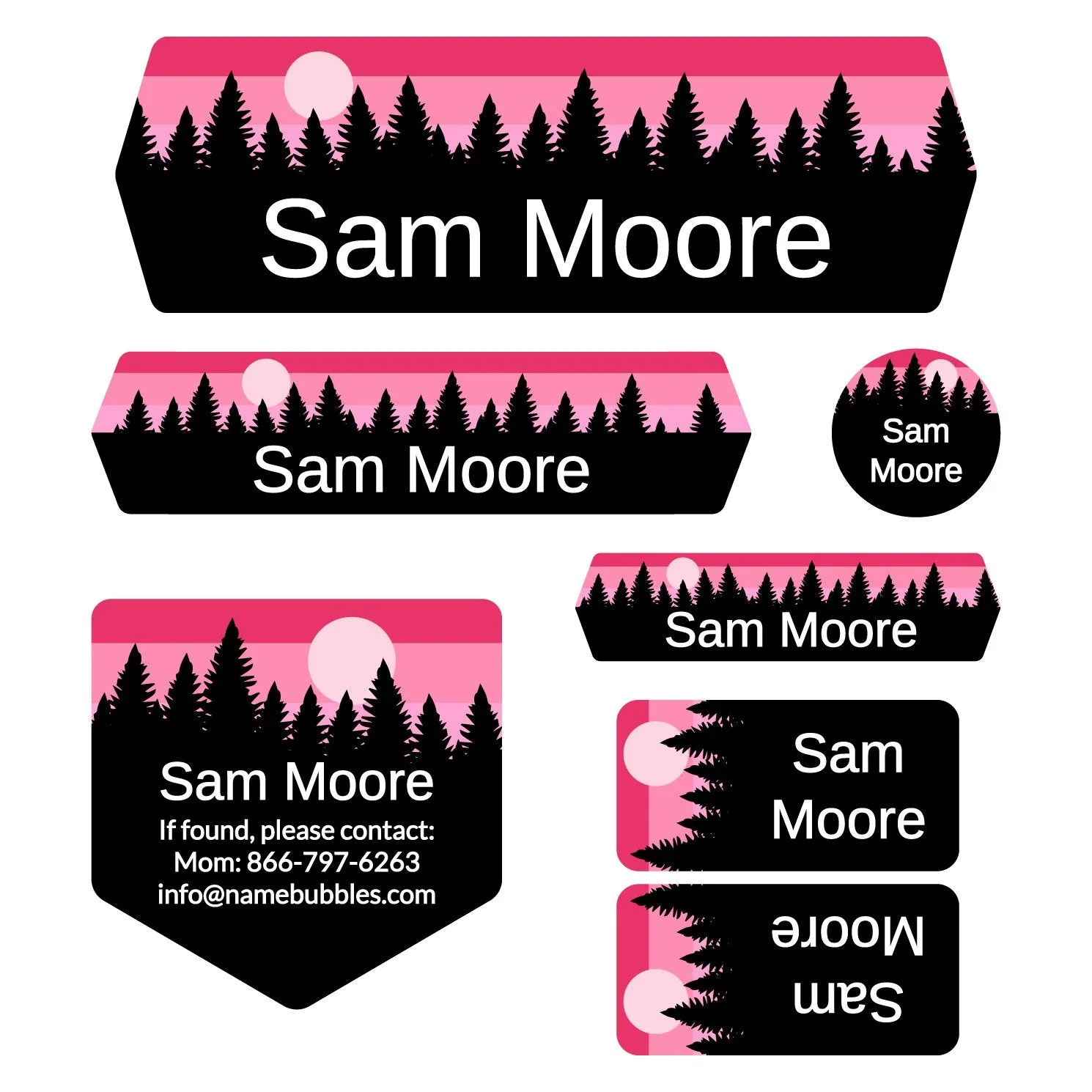 Forest Sky School Labels Pack