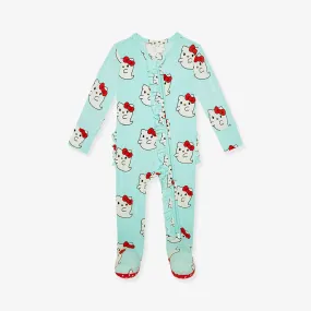 Hello Kitty® Ghost Footie Ruffled Zippered One Piece