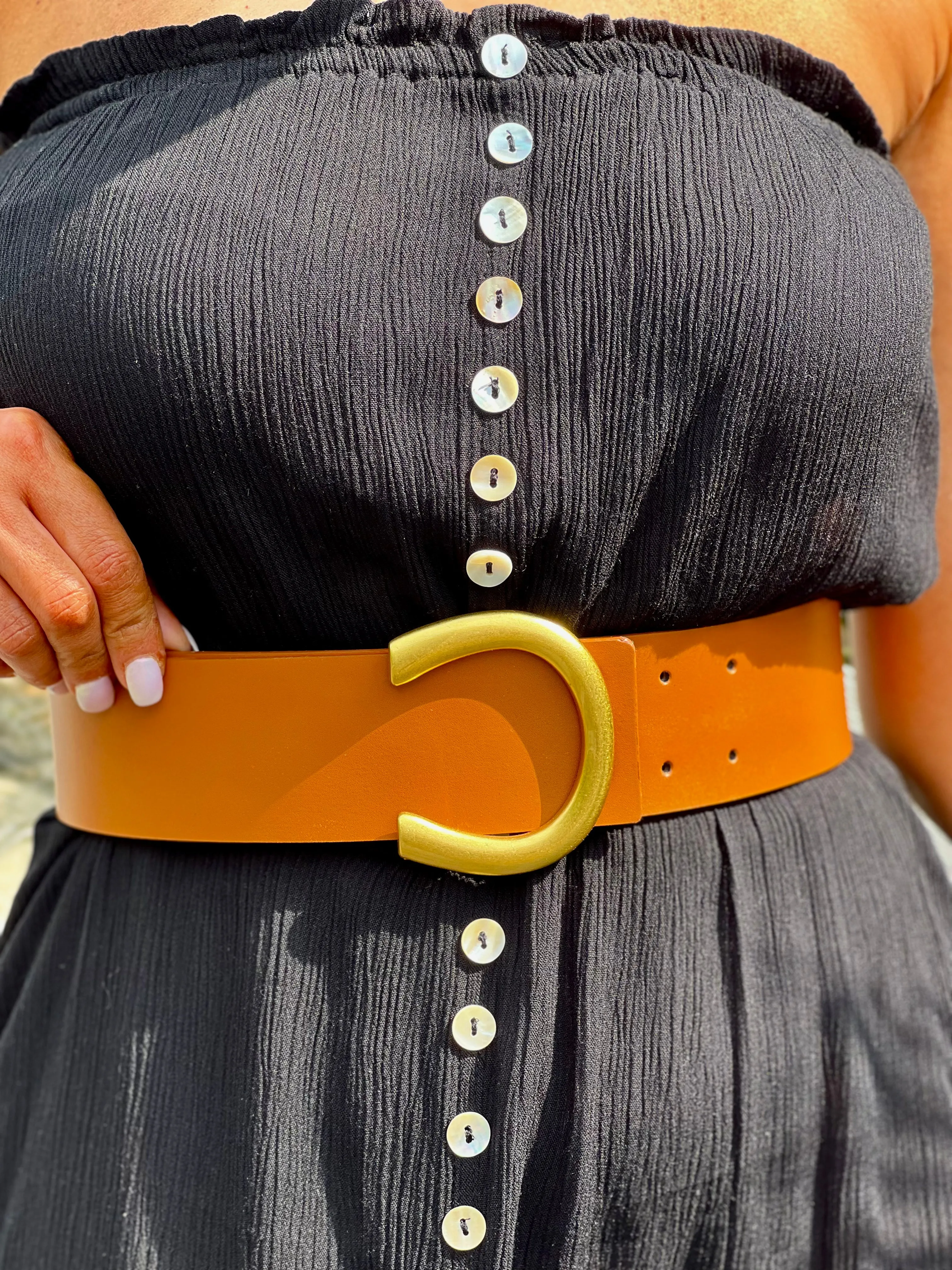 Horseshoe Belt (Tan)