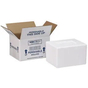 Insulated Foam Shipping Container / Vitrification Box - 8 x 6 x 4-1/4, 1-1/2" wall