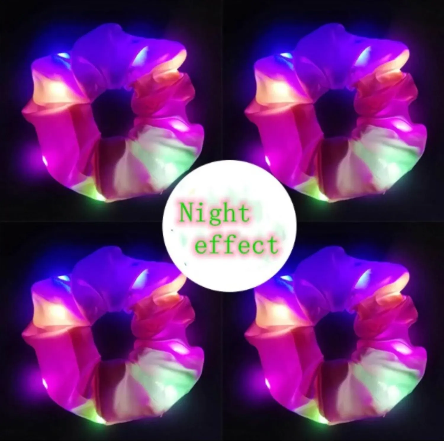 LED Satin Hair Scrunchie