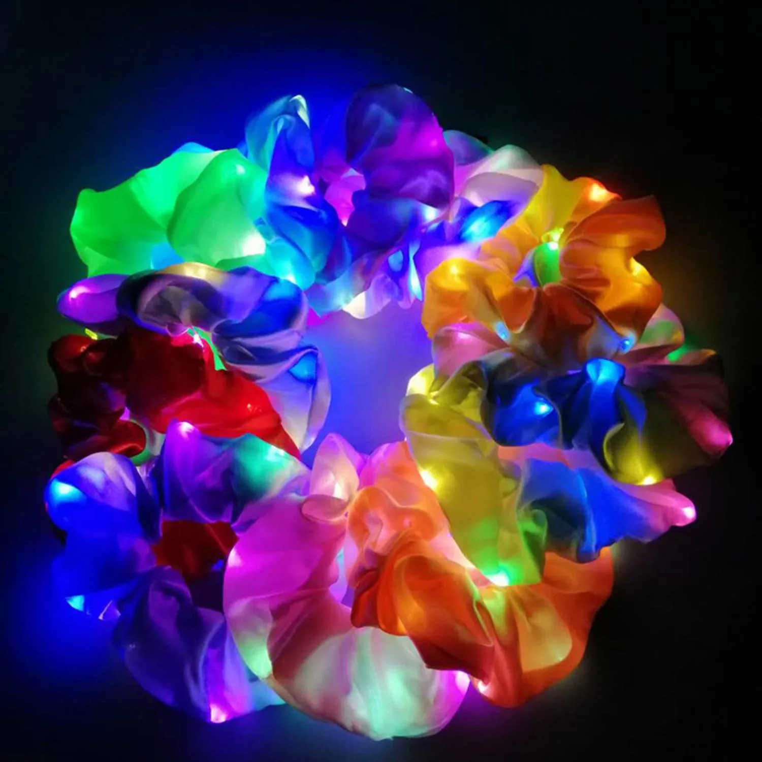 LED Satin Hair Scrunchie