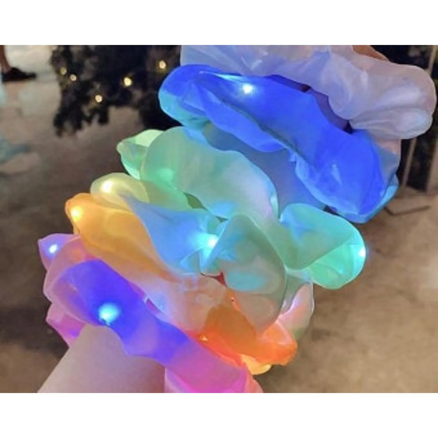 LED Satin Hair Scrunchie
