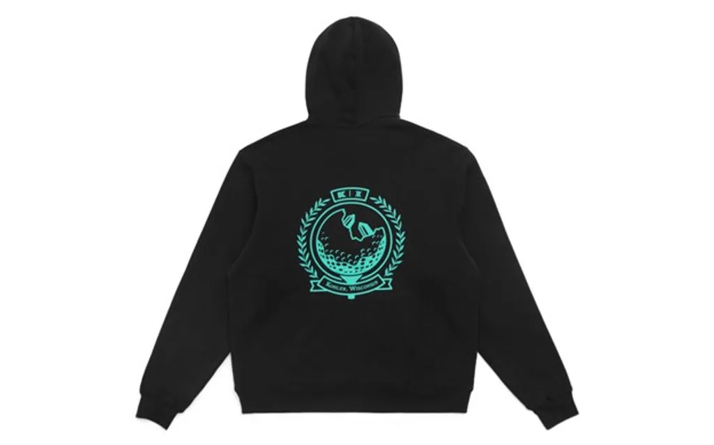 MALBON X ARSHAM IN KOHLER BLACK HOODED SWEATSHIRT