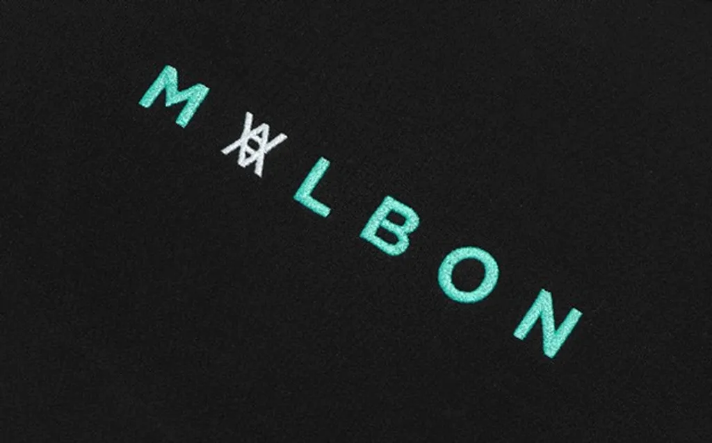 MALBON X ARSHAM IN KOHLER BLACK HOODED SWEATSHIRT