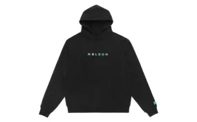 MALBON X ARSHAM IN KOHLER BLACK HOODED SWEATSHIRT