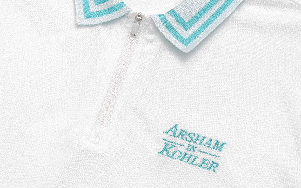 MALBON X ARSHAM IN KOHLER PERFORMANCE ZIP POLO