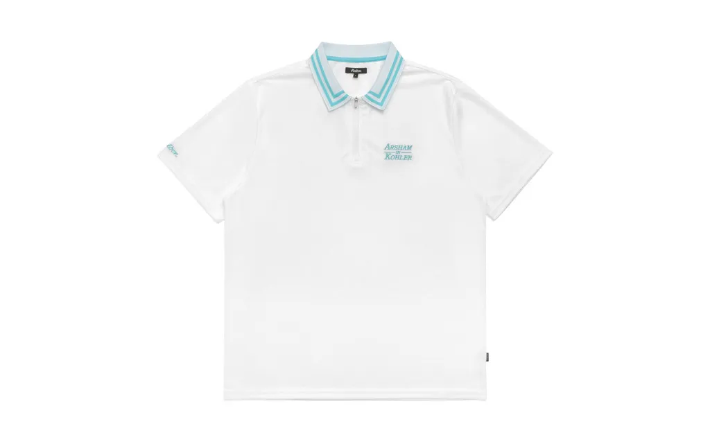 MALBON X ARSHAM IN KOHLER PERFORMANCE ZIP POLO