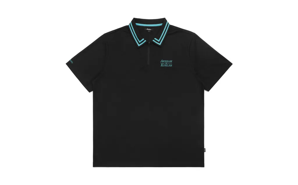 MALBON X ARSHAM IN KOHLER PERFORMANCE ZIP POLO