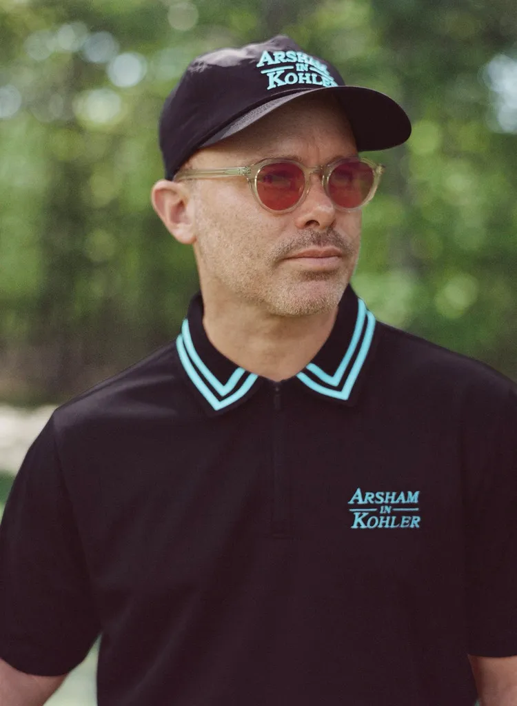 MALBON X ARSHAM IN KOHLER PERFORMANCE ZIP POLO
