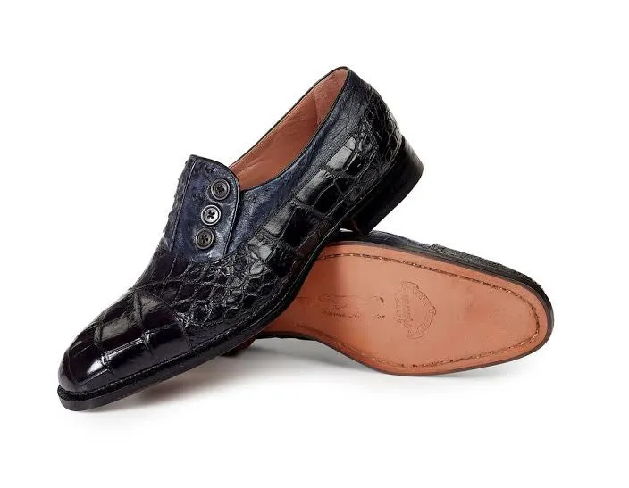 Mauri - 1036 Insignia Body Alligator & Ostrich Hand Painted Dress Shoes