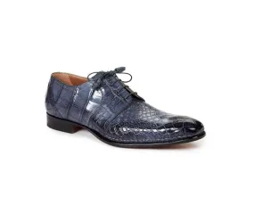 Mauri - 1192 Balzac Charcoal Body Alligator Hand Painted Shoes