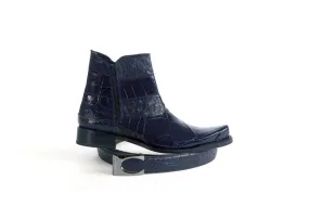 Mauri - 2096 Blue Ostrich Dress Boot