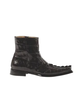 Mauri - 44167-2 Baby Croc/Hornback Alligator Tail Dress Boot