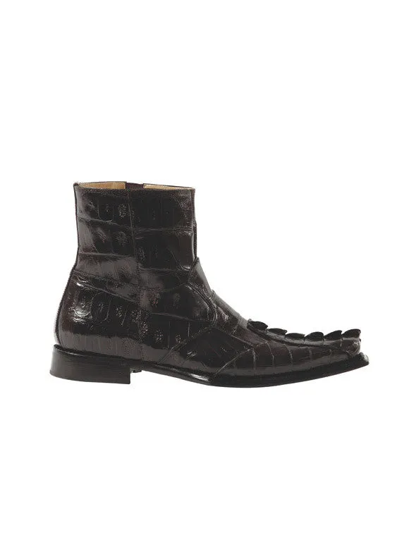 Mauri - 44167-2 Baby Croc/Hornback Alligator Tail Dress Boot