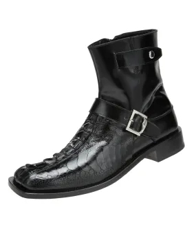 Mauri - 4581 "Park Lane" Hornback/Ostrich/Calf Dress Boot