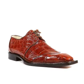 Mauri Caramel Alligator Lace-Ups 44252