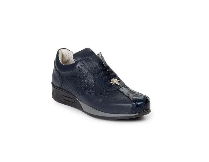 Mauri - M770 Crocodile Perforated Nappa Leather Sneakers