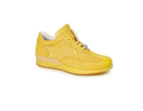 Mauri - M770 Crocodile Perforated Nappa Leather Sneakers