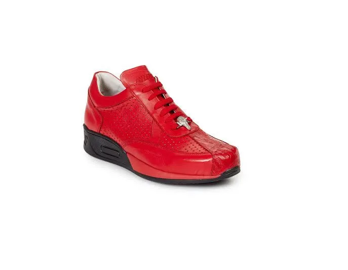 Mauri - M770 Crocodile Perforated Nappa Leather Sneakers