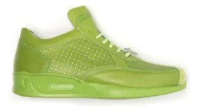 Mauri  M770 Green Crocodile Perforated  Nappa Leather Sneaker