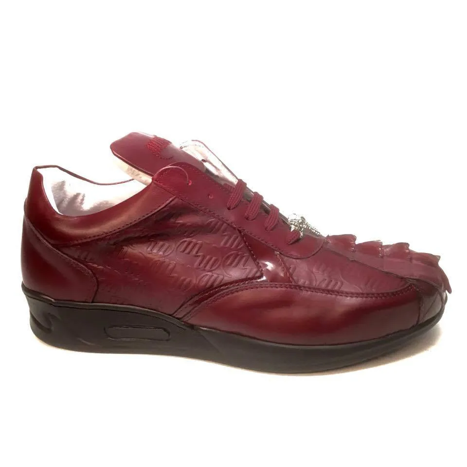 Mauri M770/1 Wine Crocodile Tail Sneakers