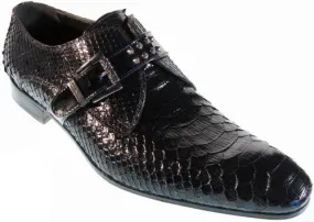 Mauri - "2103" Black All-Over Python Shoes