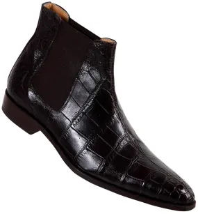 Mauri - "2198" Dark Brown Alligator Boots