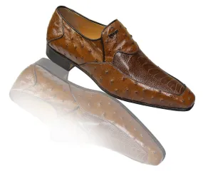 Mauri - "3012" Kangoo Tabac Ostrich Quill/Ostrich Leg Shoe