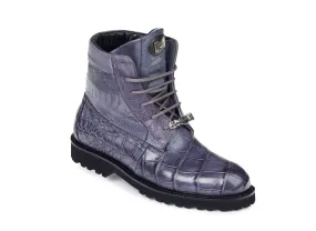 Mauri - "4637" Alligator/Nappa/Ostrich Leg Hand-Painted Boot