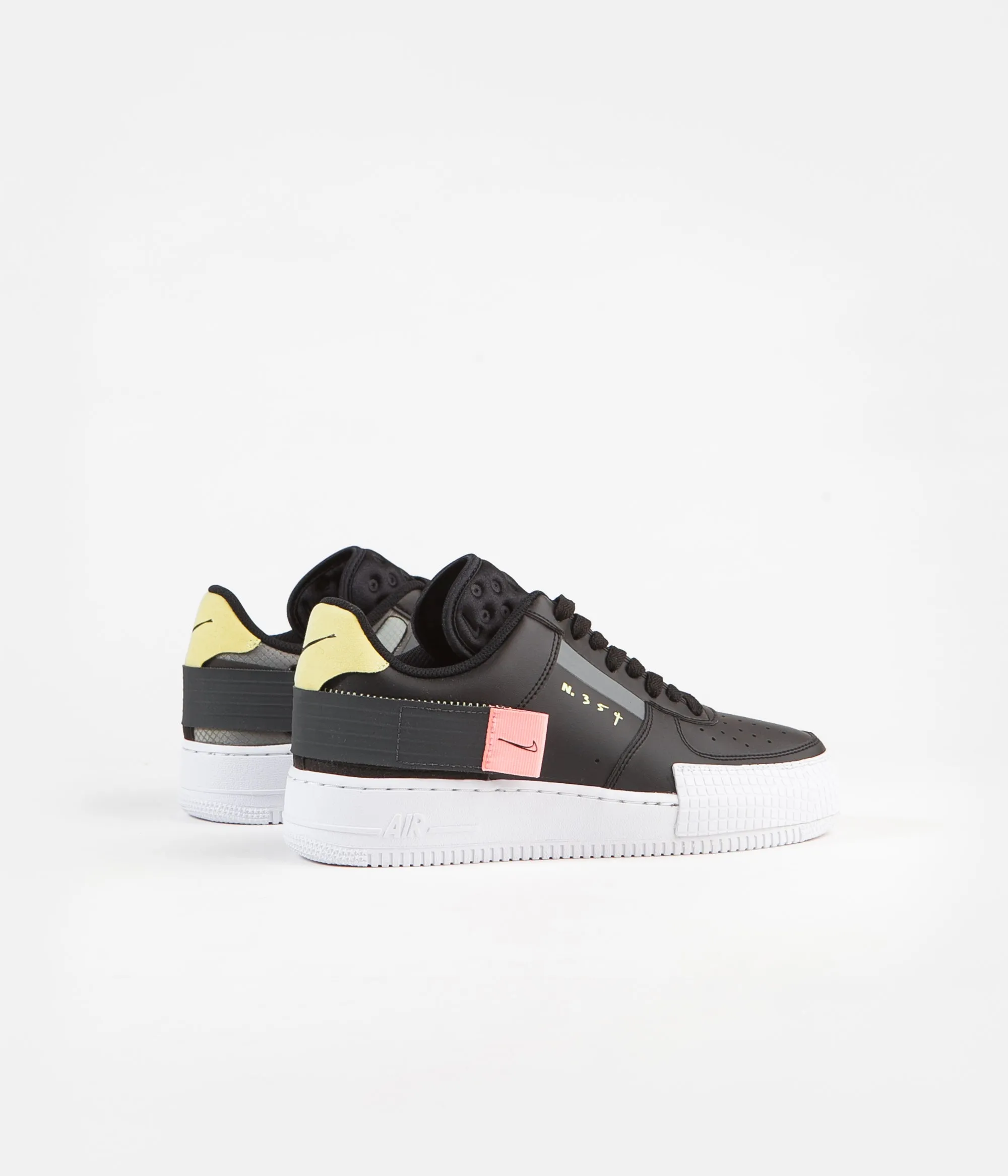 Nike Air Force 1 Type Shoes - Black / Anthracite - Zinnia - Pink Tint