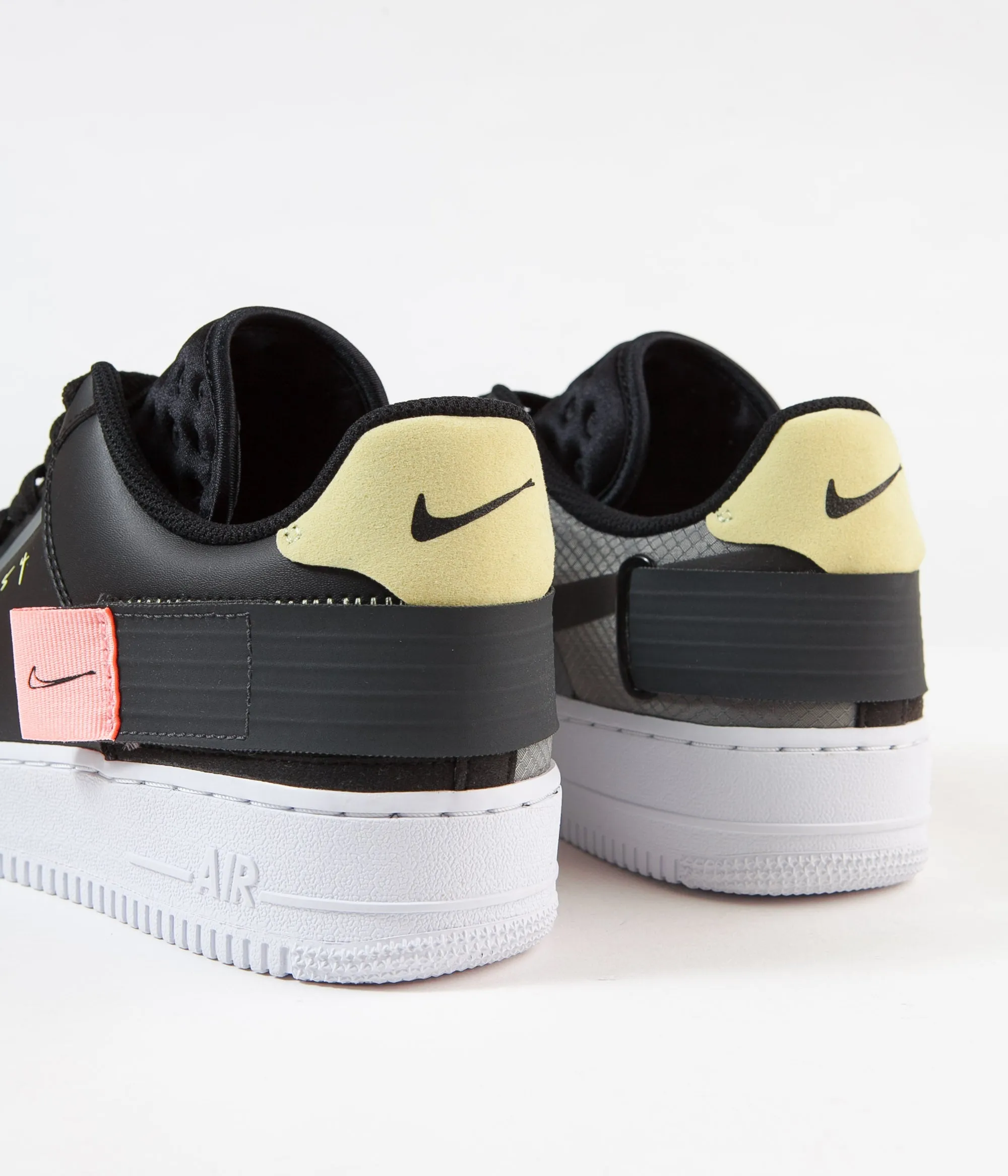 Nike Air Force 1 Type Shoes - Black / Anthracite - Zinnia - Pink Tint
