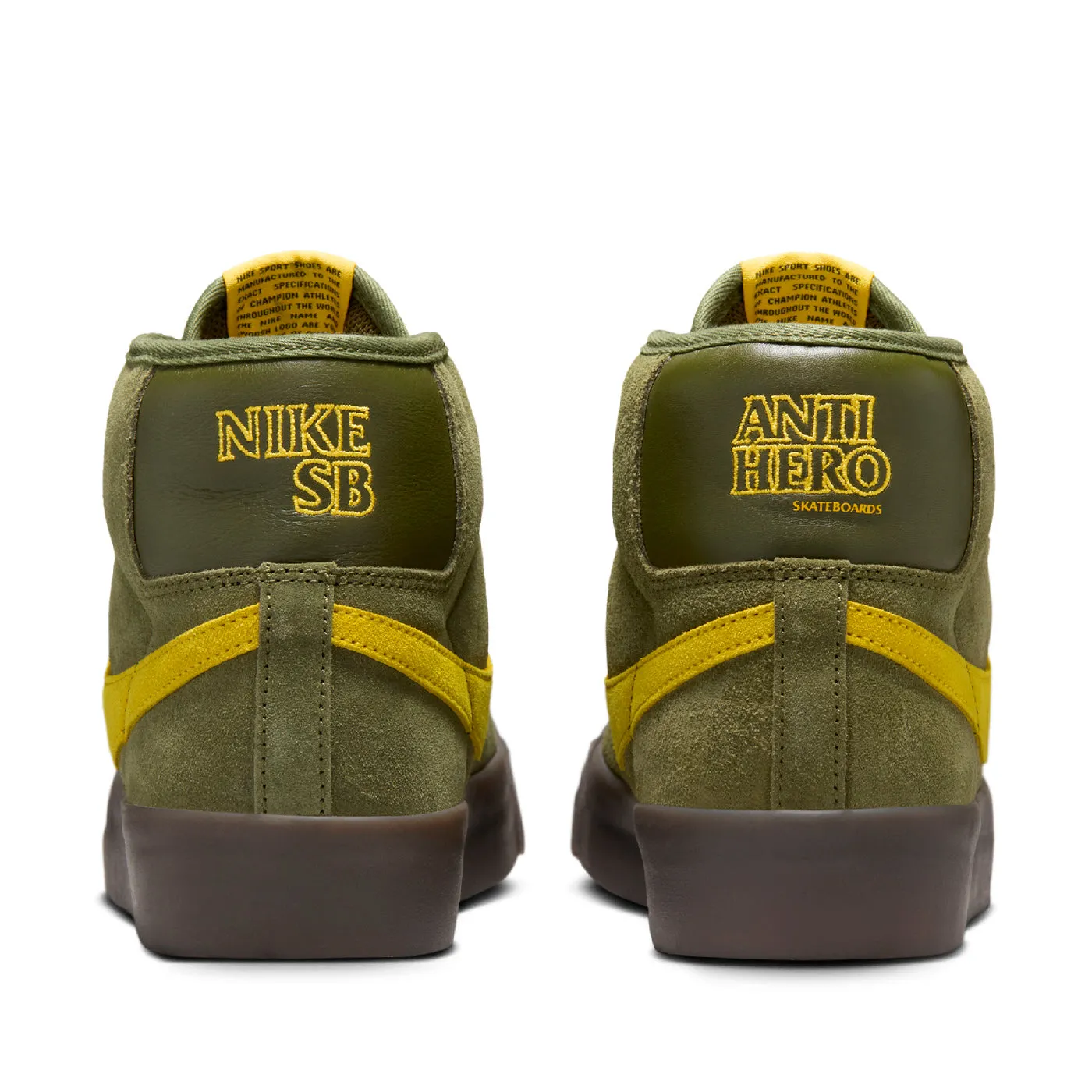 Nike SB  x ANTIHERO Zoom Blazer Mid Shoe - Rough Green / Armarillo - Rough Green