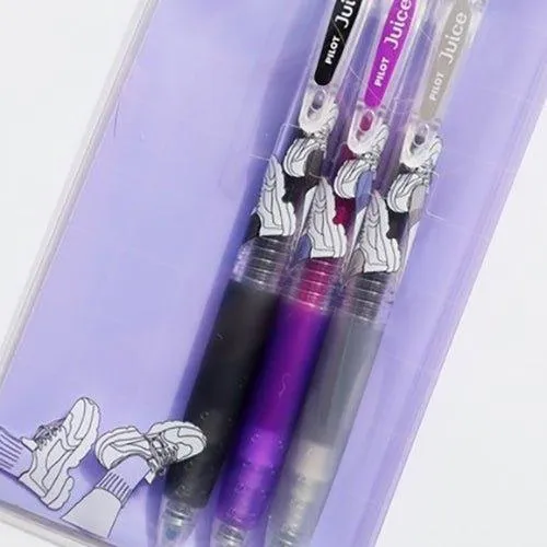 PILOT x Nikola Japanese Youth Magazine Style LJU-45UFNN 0.38mm Juice Pen Tricolor Set