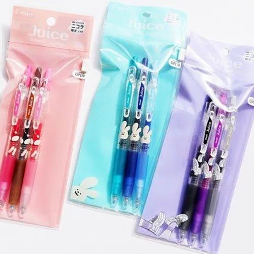 PILOT x Nikola Japanese Youth Magazine Style LJU-45UFNN 0.38mm Juice Pen Tricolor Set