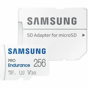 Samsung PRO Endurance MB-MJ256K 256 GB Class 10/UHS-I (U3) V30 microSDXC - 100 MB/s Read - 40 MB/s Write - 120 Month Warranty