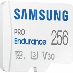 Samsung PRO Endurance MB-MJ256K 256 GB Class 10/UHS-I (U3) V30 microSDXC - 100 MB/s Read - 40 MB/s Write - 120 Month Warranty