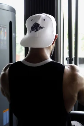 Signature Bull Cap - Snapback (WHITE)