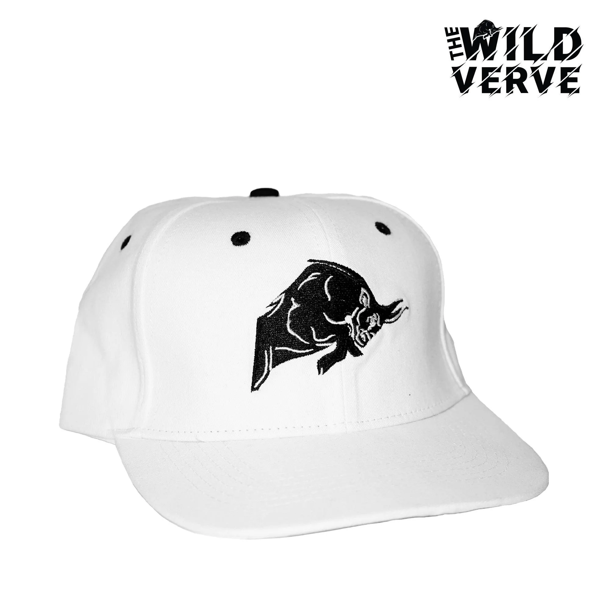 Signature Bull Cap - Snapback (WHITE)