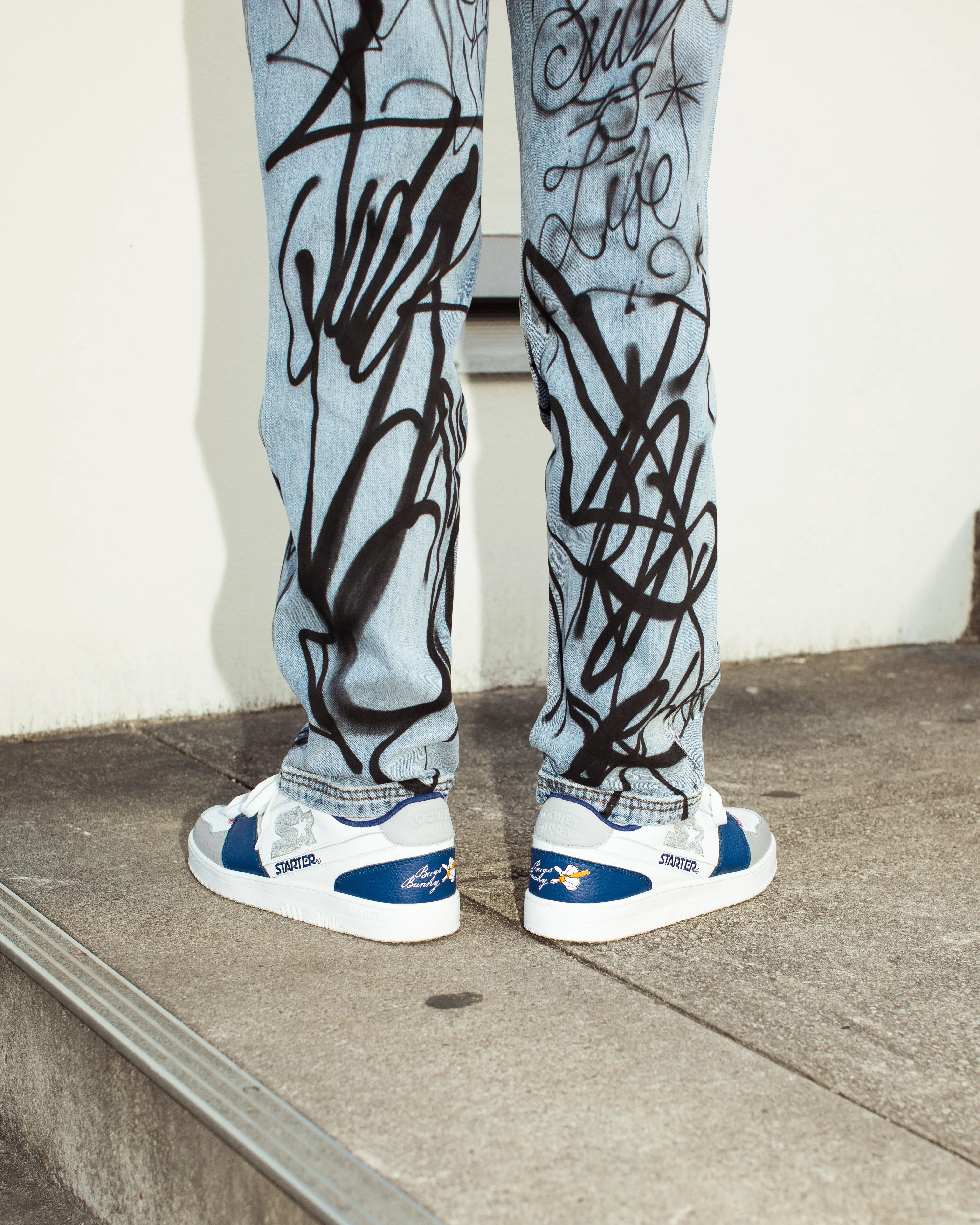 Starter X Looney Tunes S5 Low White/Navy/Grey