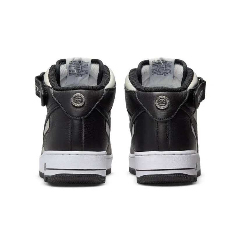 Stussy x Nike Air Force 1 07 Mid Black Black White