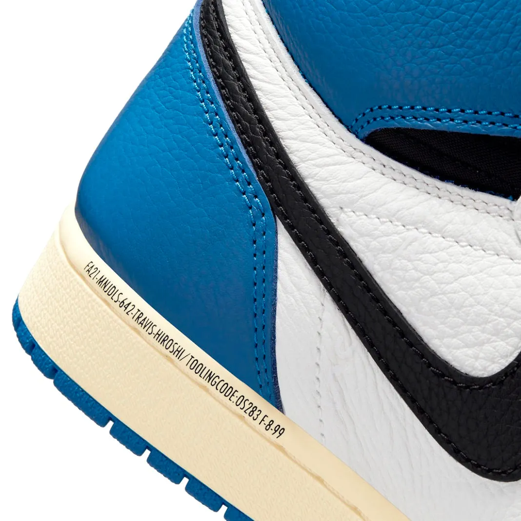 Travis Scott x Fragment x Air Jordan 1 Retro High White Black Royal Sail