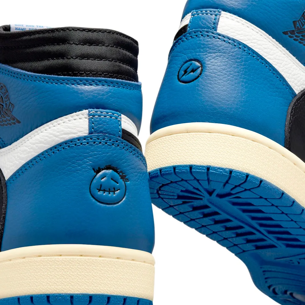 Travis Scott x Fragment x Air Jordan 1 Retro High White Black Royal Sail